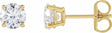 14K Yellow Gold 3 CTW Lab-Grown Diamond Earrings