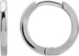 14K White Gold Hinged 15 mm Hoop Earrings