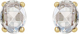 14K Yellow Gold 1/5 CTW Rose-Cut Natural Diamond Earrings