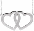 Sterling Silver Engravable Family Heart 18" Necklace