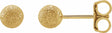 14K Yellow 6 mm Stardust Ball Earrings
