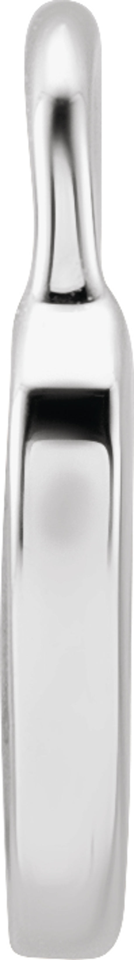 14K White Gold Red Enamel Heart Pendant