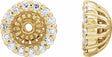 14K Yellow 1/6 CTW Natural Diamond Earring Jackets with 4.1 mm ID