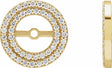 14K Yellow Gold 1/4 CTW Natural Diamond Earring Jackets