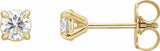 14K Yellow Gold 1/3 CTW Natural Diamond Cocktail-Style Earrings