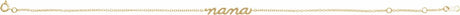 14K Yellow Gold Lowercase Script Nana Bracelet
