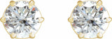 14K Yellow 1 1/2 CTW Lab-Grown Diamond Earrings