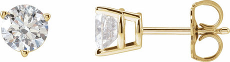 14K Yellow 1 CTW Lab-Grown Diamond Earrings