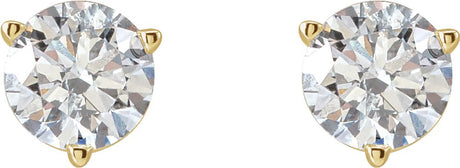 14K Yellow 1/2 CTW Lab-Grown Diamond Earrings