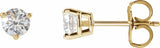 14K Yellow Gold 1/2 CTW Natural Diamond Earrings
