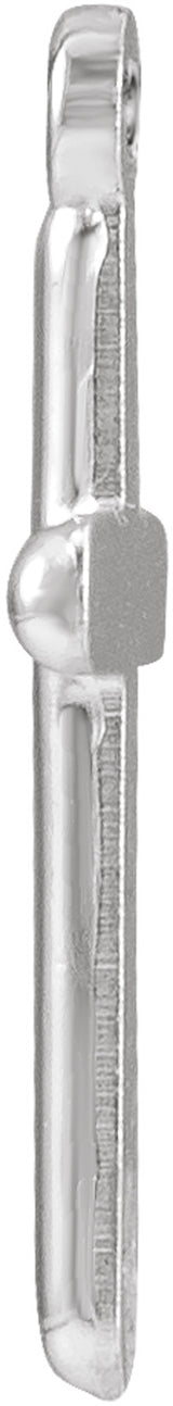 14K White Cross Dangle