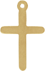 14K Yellow Cross Dangle