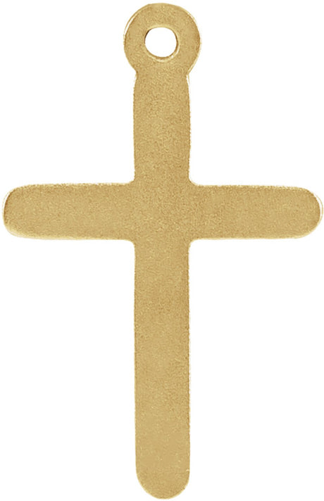 14K Yellow Cross Dangle