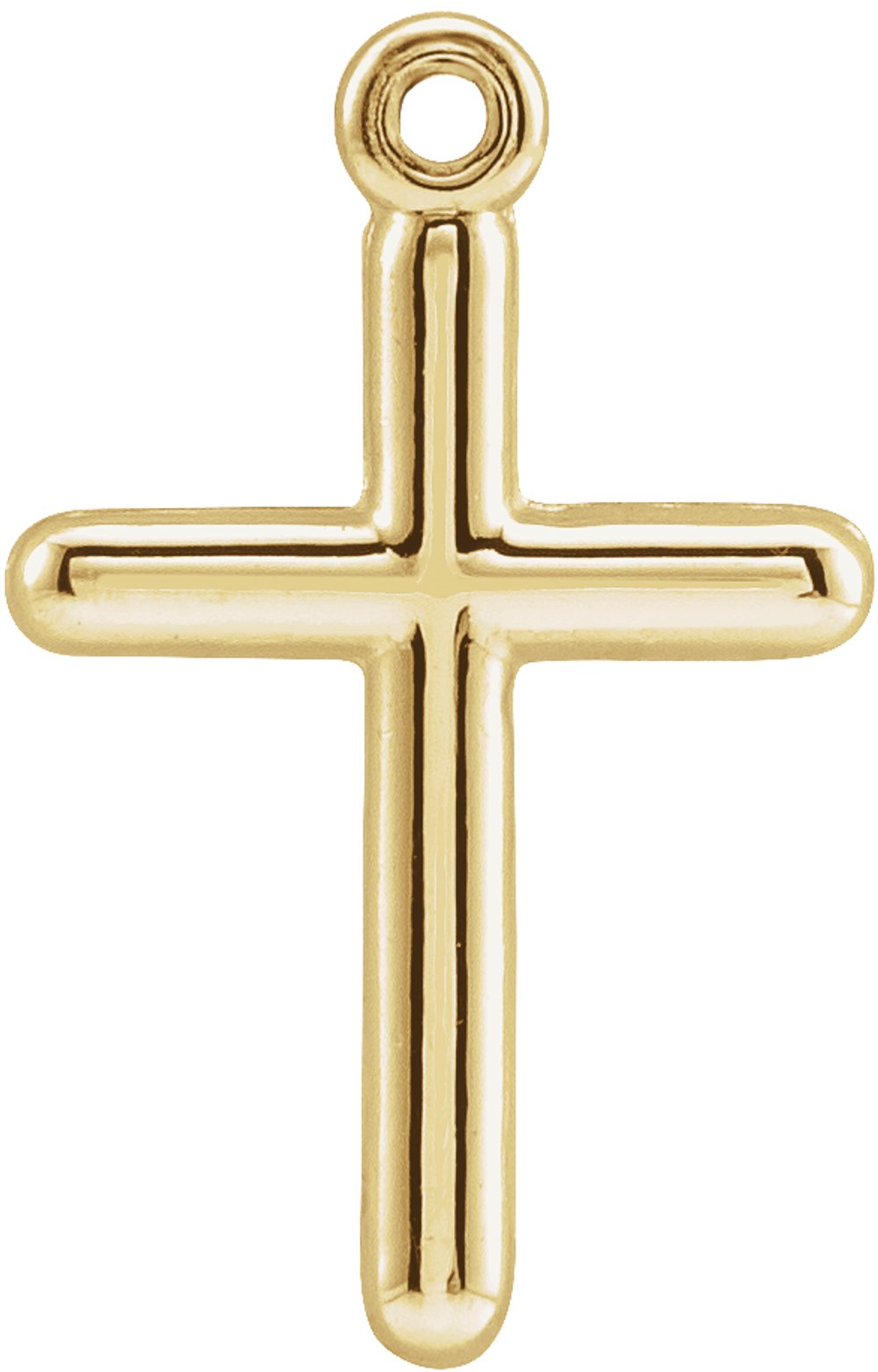 14K Yellow Cross Dangle
