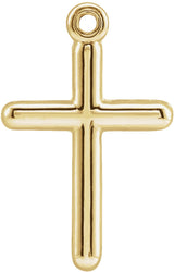 14K Yellow Cross Dangle
