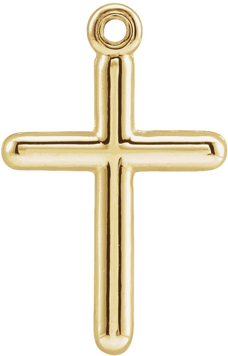 14K Yellow Cross Dangle
