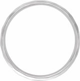 Continuum Sterling Silver 9 mm Geometric Faceted Comfort-Fit Flat Band Size 7