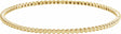 14K Yellow Beaded Bangle Bracelet