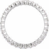 Platinum 1/2 CTW Natural Diamond Eternity Band Size 4