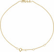 14K Yellow Gold Script Mrs 6 1/2-7 1/2" Bracelet