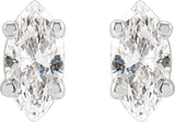 14K White Gold 1/8 CTW Natural Diamond Earrings