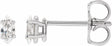 14K White Gold 1/8 CTW Natural Diamond Earrings
