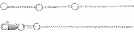 14K White Gold Mama 6 1/2-7 1/2" Bracelet