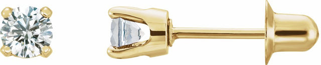 14K Yellow Gold 1/5 CTW Natural Diamond Earrings