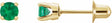 14K Yellow Gold Natural Emerald Earrings