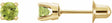 14K Yellow Gold Natural Peridot Earrings