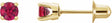 14K Yellow Gold Natural Ruby Earrings