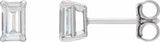 14K White Gold 1 1/2 CTW  Lab-Grown Diamond Earrings