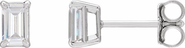 14K White Gold 1 1/2 CTW  Lab-Grown Diamond Earrings