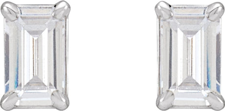 14K White Gold 1 1/2 CTW  Lab-Grown Diamond Earrings
