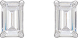 14K White 3/4 CTW Lab-Grown Diamond Earrings