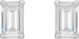 14K White Gold 1 1/2 CTW  Lab-Grown Diamond Earrings