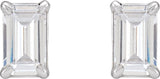 14K White 1 1/2 CTW  Lab-Grown Diamond Earrings