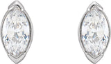 14K White 1/2 CTW Lab-Grown Diamond Stud Earrings