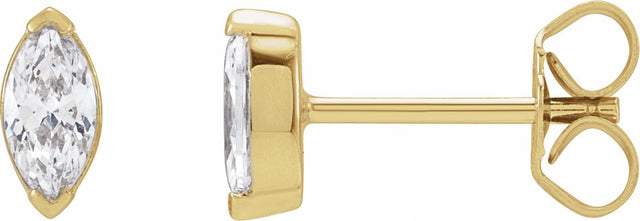 14K Yellow Gold 1/2 CTW Lab-Grown Diamond Stud Earrings