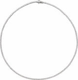 14K White Gold 5 7/8 CTW Lab-Grown Diamond Line 18" Necklace