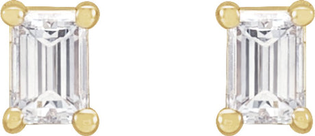14K Yellow .08 CTW Natural Diamond Stud Earrings