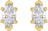 14K White 1/2 CTW Lab-Grown Diamond Earrings