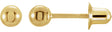 14K Yellow Gold 3 mm Ball Stud Earrings