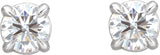 14K White 1/5 CTW Natural Diamond Cocktail-Style Earrings