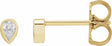 14K Yellow Gold 1/10 CTW Lab-Grown Diamond Bezel-Set Earrings