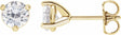 14K Yellow Gold 5 mm Round Stuller Lab-Grown Moissanite™ Earrings