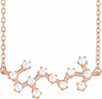 14K Rose 1/4 CTW Natural Diamond Scorpio 16-18" Necklace