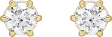 14K Yellow 1/2 CTW Lab-Grown Diamond Earrings