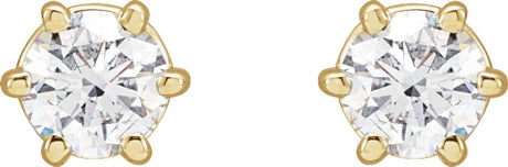 14K Yellow 1/2 CTW Lab-Grown Diamond Earrings