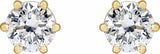 14K Yellow Gold 1 CTW Lab-Grown Diamond Earrings